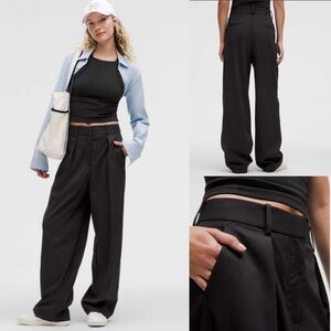 Lululemon Pleat-Front High-Rise Trouser *Regular!Black